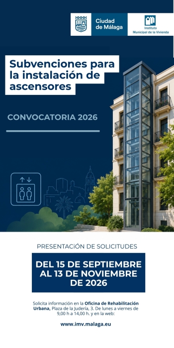 Convocatoria para la rehabilitación de ascensores 2026